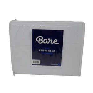 Bare Home King Pillowcase Set 1800 Ultra Microfiber Optic White